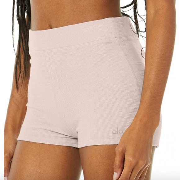 Alo Yoga Micro-Waffle Pleasant Boyshort - Picture 4 of 6